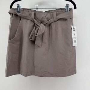 RBX Active Women Taupe Brown Paperbag Waist Performance Skort Size M NWT